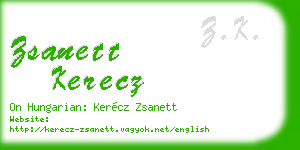 zsanett kerecz business card